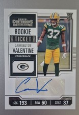 2023 Panini Contenders - Rookie Ticket Carrington Valentine #174 (AU, RC)
