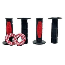 Factory 909 Red and Black Half Waffle Dual Compound Velocity Grips (2 Pack)