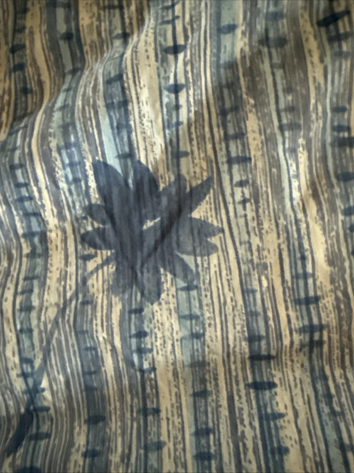 Maiô masculino ZEGNA SPORT azul claro floral malha forrada baús tamanho grande Itália - Imagem 2 de 4