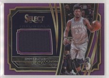 2019-20 Panini Select Throwback Memorabilia Purple Prizm 72/99 Jimmy Butler ow1