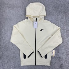 Nike Tech Fleece Hoodie Mens XS Coconut Milk Full Zip Fleece Jacket Hooded