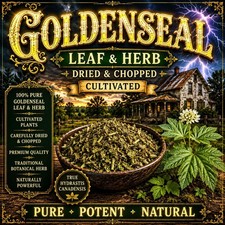 Goldenseal Leaf & Herb 1 Oz Dried Chopped Cultivated Hydrastis