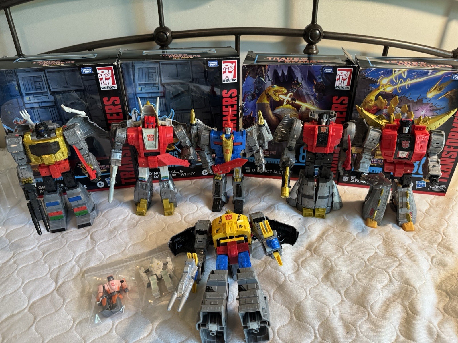 Transformers Studio Series 86 Dinobots Grimlock Slug Snarl Swoop Sludge Set