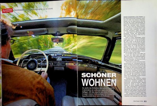 Motor Klassik 12/2005 Mercedes 220 SE Coupe W128 mit 120PS im Fahrbericht (inkl.