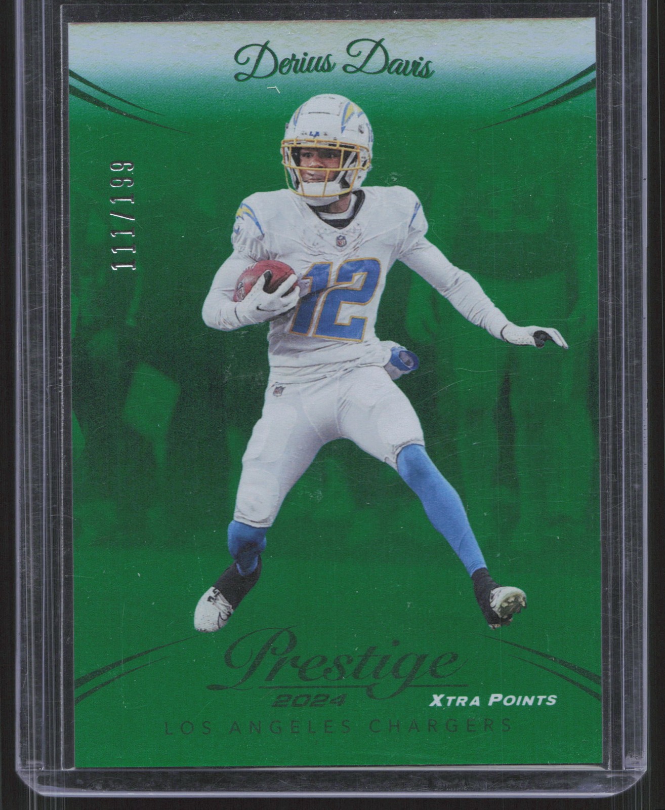 2024 Panini Prestige - Green Premium Xtra Points #167 Derius Davis #/199