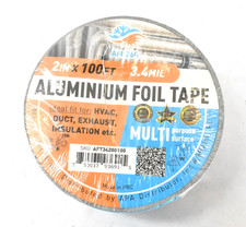 Air 360 Aluminum 2" x 100' HVAC Duct Tape High Temp Waterproof Foil Heavy Duty