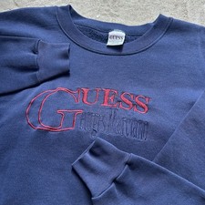 Vintage Guess Jeans USA Georges Marciano Embroidered Pullover Sweatshirt Large
