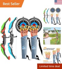 Complete Bow and Arrow Set for Kids - Includes Targets, Quiver  Exciting Lights