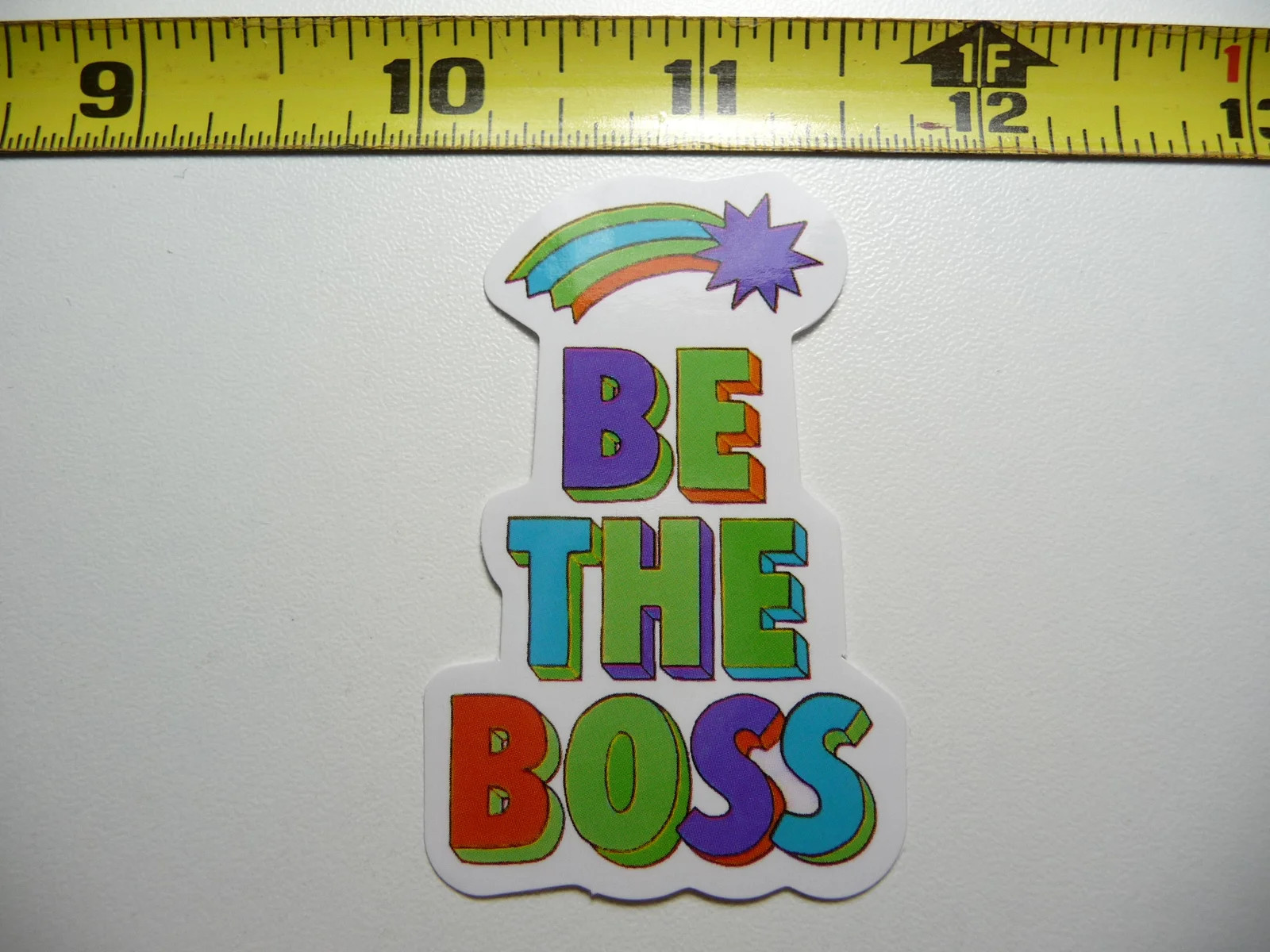 Be The Boss Small Sticker Decal Glossy Motivational Positive Attitude