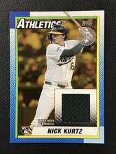 2025 Topps Update #90RU-NK Nick Kurtz 35th Anniversary Relics Gold /50