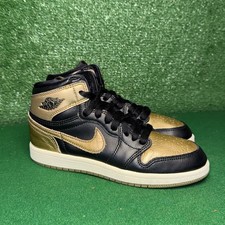 Nike Air Jordan 1 High Retro Og Metallic Gold FD1412-071 Preschool Kid Size 2.5Y
