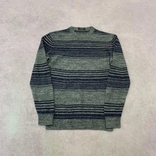 Astract knitted jumper Patterned knit sweater Men's M