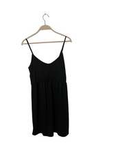 Old Navy size medium mini sleeveless little black knit dress new