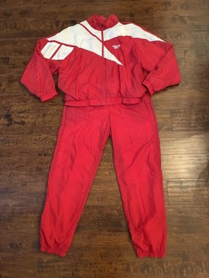 Vintage Reebok tracksuit. Red And White. Size Large