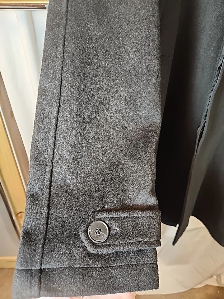 Jaqueta Top Coat Masculina Premium Nova Com Etiqueta JM Haggar Preta Tamanho G - Imagem 4 de 4