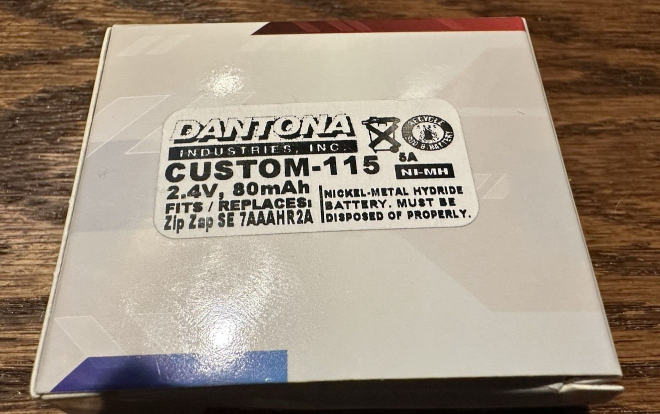 2.4-Volt NIMH 80 Mah Custom Packs Battery 7AAAHR2A - New