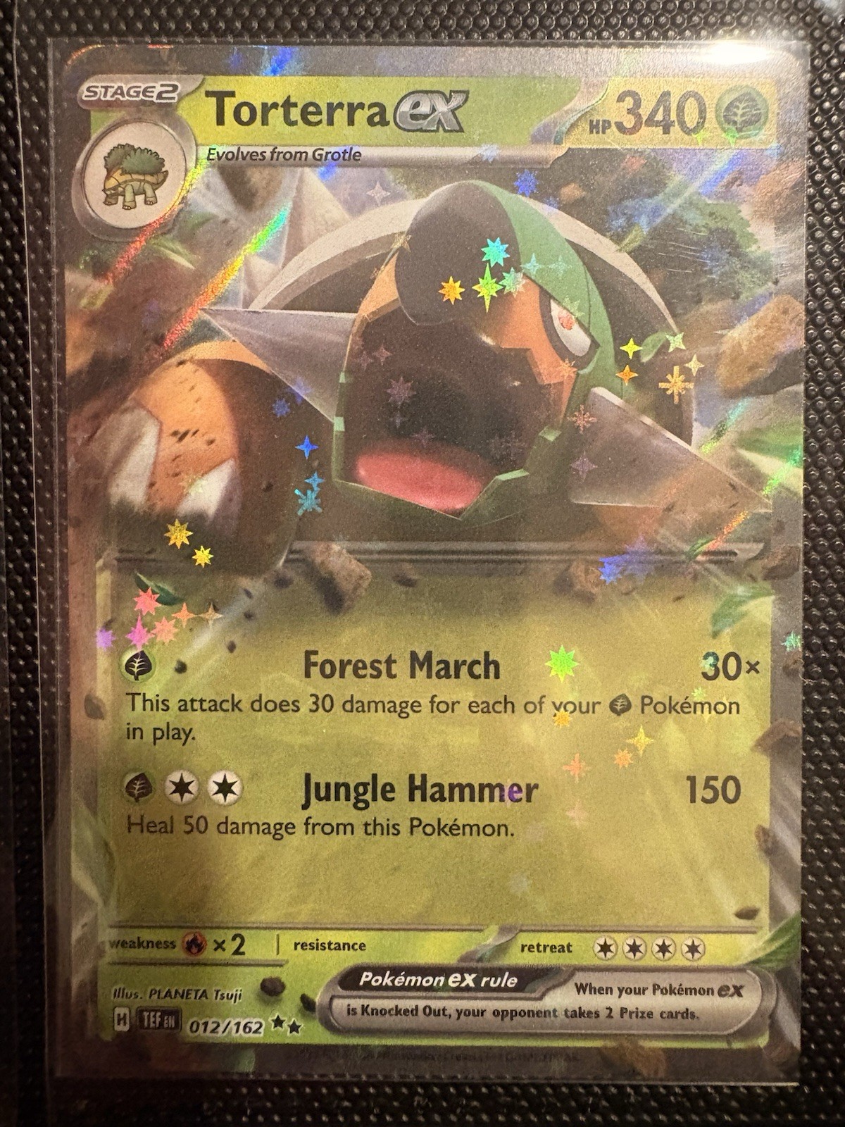 Pokémon TCG Torterra EX 012/162 S&V: Temporal Forces Double Rare NM Condition