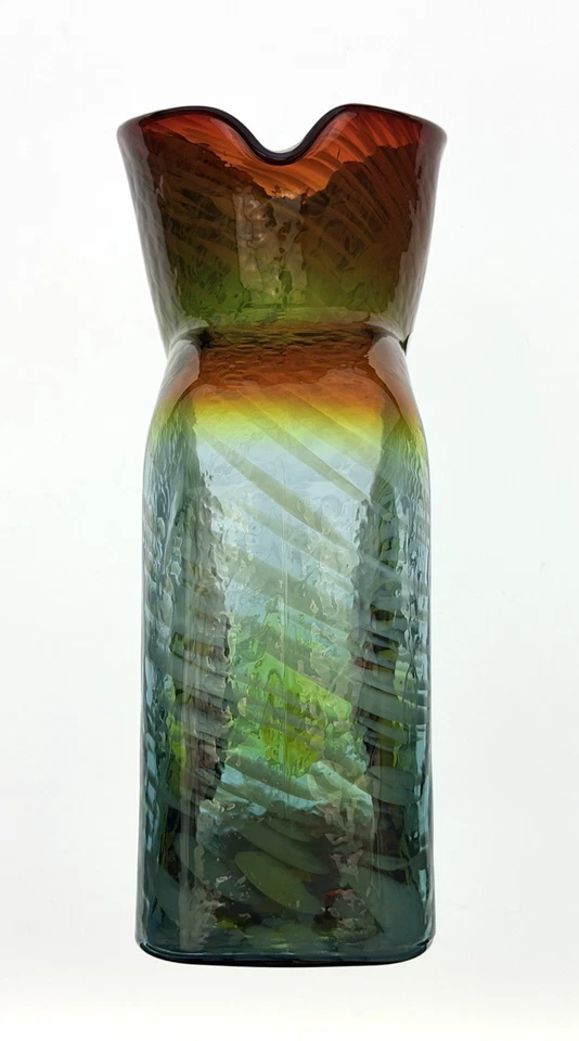 Blenko Glass Handmade Glass 384 Dart Frog Water Bottle Signed - Image 4 of 4