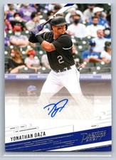 2021 Panini Chronicles Prestige Auto #PR-YD Yonathan Daza Colorado Rockies