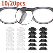 Silicone Eyeglasses Anti-slip Stick On Nose Pads Sunglasses Glasses 2 Styles