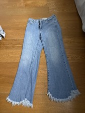 Just Black Jeans Women's 24 Blue Mid Rise Crop Made in USA