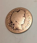 1909 barber quarter.    .90 % Silver.