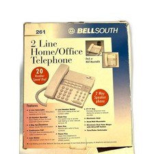 Brand New BellSouth Home Office 261 Large Number  2 Line Telephone