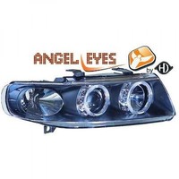 LHD Scheinwerfer Projektor Paar Angel Eyes Klar Schwarz H1 FüR Seat Leon