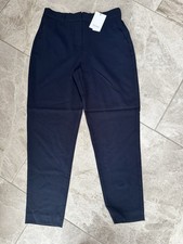 Women’s B. Young Navy Blue Size 10 38 Cropped Tailored Trousers Brand New!