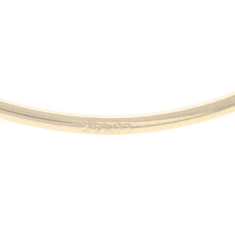 Yellow Gold Bead Threader Earrings - 14k Ball Orb Pierced - Image 4 of 4