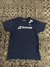 Babolat Exercise Men s Large Tee Shirt Estate Blue Tennis Pickleball BRAND NEW