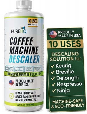 Coffee Machine Descaler - 10 Uses - Keurig Descaling Solution - Universal Des...