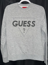 Guess Jeans Pullover Sweatshirt Women's GRAY SIZE XS PRE-OWNED