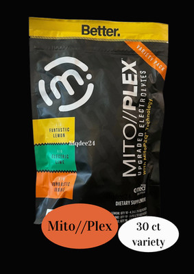 Pruvit MITO PLEX Upgraded Electrolytes Citrus 3 Flavor Variety SEALED 30 pk 2027