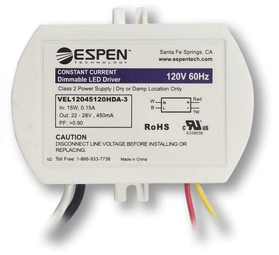 LED Driver, VEL12045120HDA-3, TRIAC Dimming, Constant Current, Max. 12W, 450m...