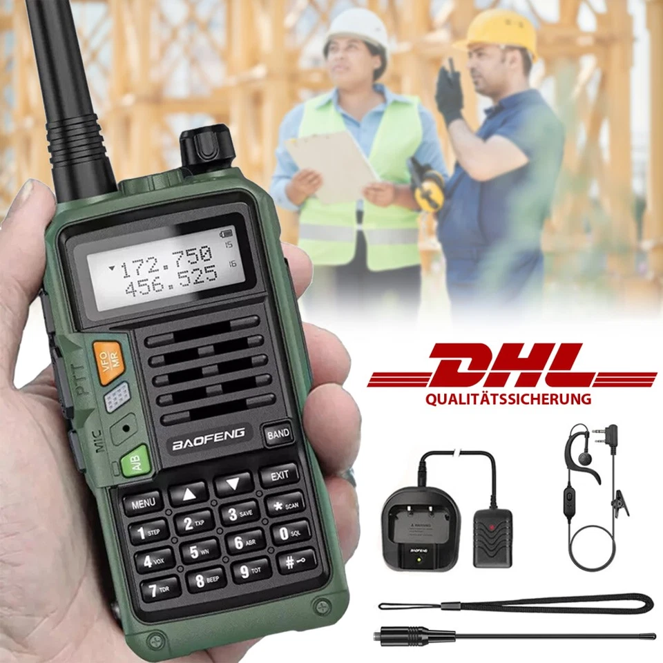 Profi Walkie Talkie Handfunkgeräte Set 16 km Reichwe Modell Baofeng UV-S9 PLUS - Bild 2 von 4