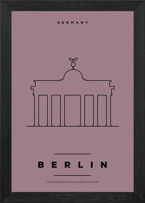 Berlin Germany Framed Wall Art Poster Canvas Print Picture