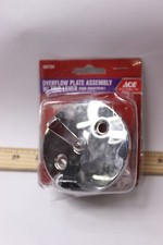 Ace Overflow Face Plate Metal Chrome Finish 4...