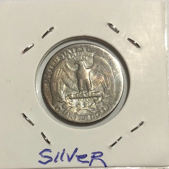 1944 P 25 Cents U.S Silver Washington Quarter Coin F+ Mint ￼Error DDO DDR Rare - Image 2 of 4