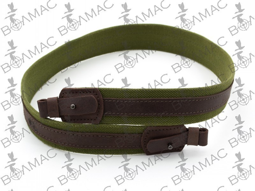 Rifle Shotgun Ammo Sling Hunting Shoulder Strap Leather/Canvas. Made in Europe !