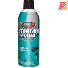Starting Fluid 10.7 oz Can Pack of 12 Quick Engine Start Cold Weather Use
