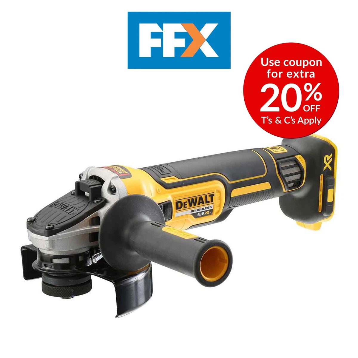 DeWalt DCG405N 18V 125mm XR Brushless Angle Grinder 125mm Body