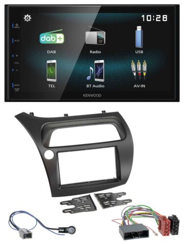 Radio de coche Kenwood Bluetooth 2DIN USB DAB MP3 para Honda Civic (2006-2012) - Imagen 1 de 8