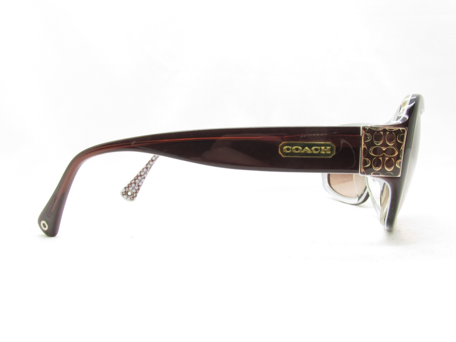 COACH DESIGNER WRAP RECTANGULAR BROWN SUNGLASSES … - image 7