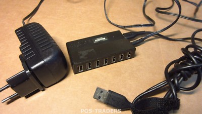 Targus ACH115EU 7-Port USB Desktop Hub 7 x USB 2.0 ACH115-A - INCL PSU