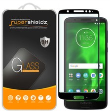 2X Supershieldz for Motorola Moto G6 Full Cover Tempered Glass Screen Protector
