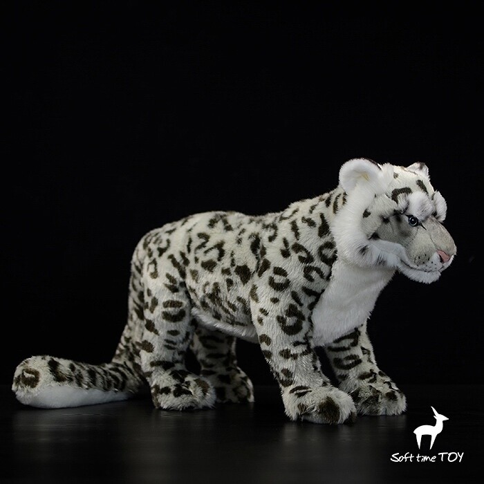 Simulation Snow Leopard Plush Toy 50Cm Stuffed Animal Snow Leopard