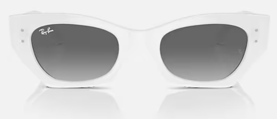 RAY-BAN Pulse RB4430 ZENA BIO Based Polished White / Grey Lenses
