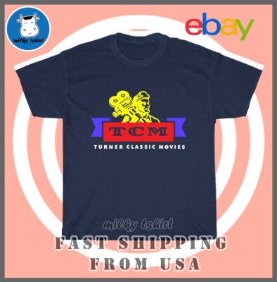 Turner Classic Movies TCM Movies Logo Men's T-Shirt American Size