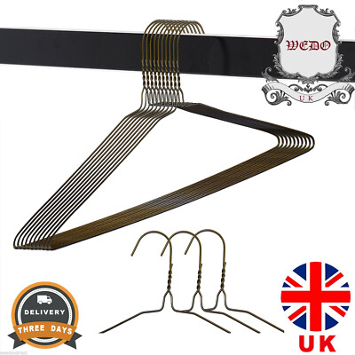 10 Stck. Wedo UK Marke 18y extra stark weiß Draht Stoff Kleiderbügel (13G) 16''/40cm